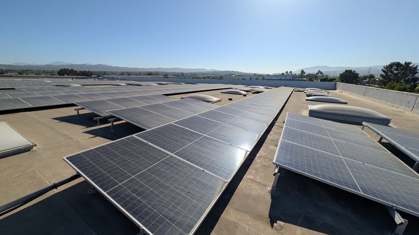 Clean Commercial Solar Panels